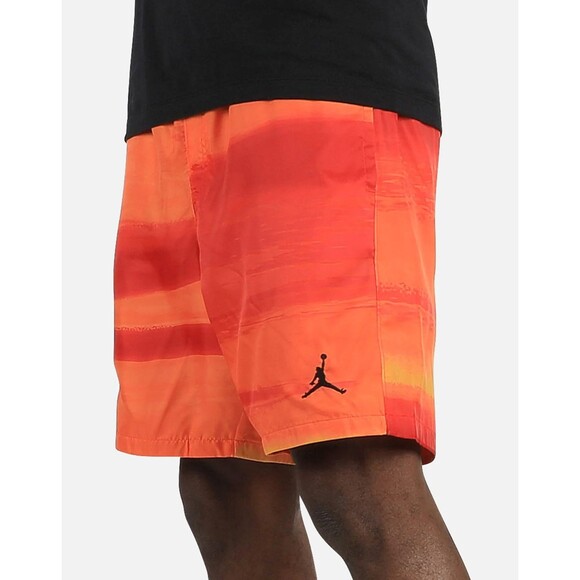 Jordan Vintage Rare Retro AJ1 Legacy Club Woven Shorts Nylon Orange Large - Picture 2 of 10